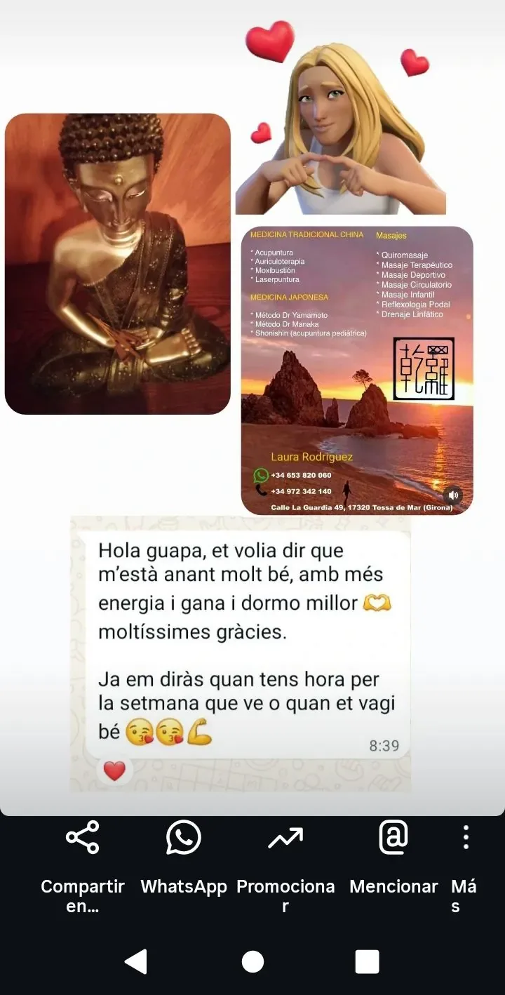 Real screenshot of a message received by Laura Rodríguez from a client 4